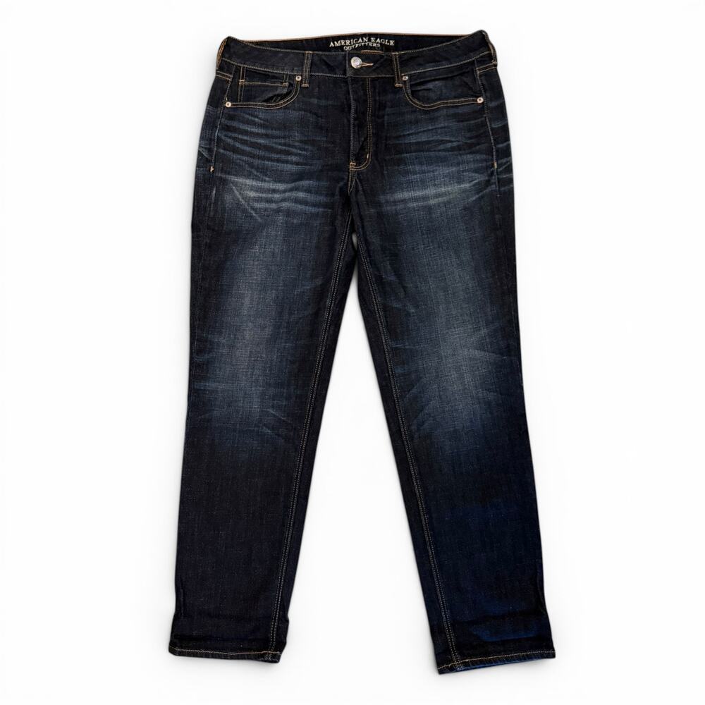 American Eagle Outfitters TomGirl Button Fly Blue Jeans Size 12
